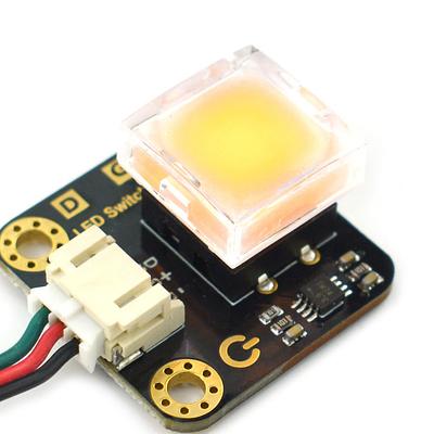 DFRobot Gravity LED Self-Locking Switch - Yellow