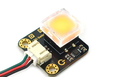 DFRobot Gravity LED Self-Locking Switch - Yellow