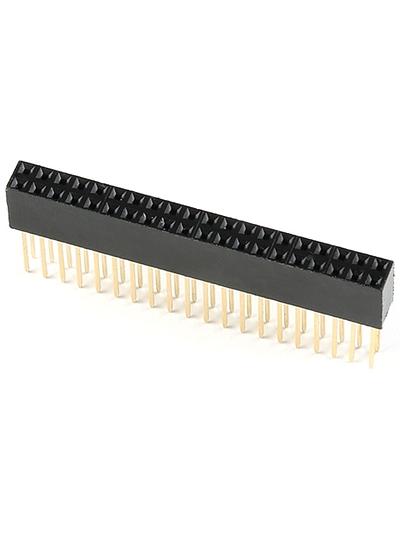 Tall 2x20 Female GPIO Header (PTH, 0.1in)