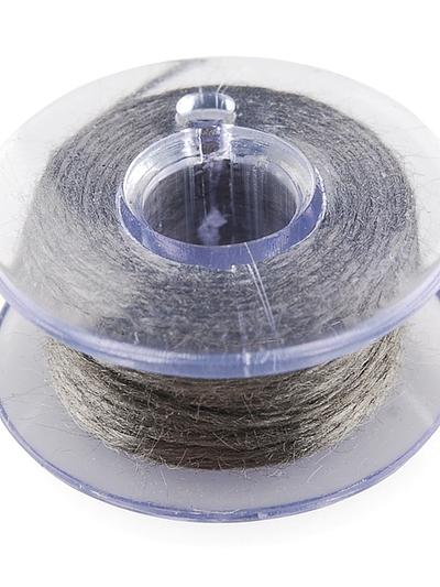 Conductive Thread Bobbin - 30ft (Stainless Steel)