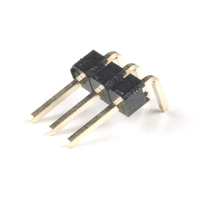 Right-Angle Male Header - 3 Pin, 0.1in PTH