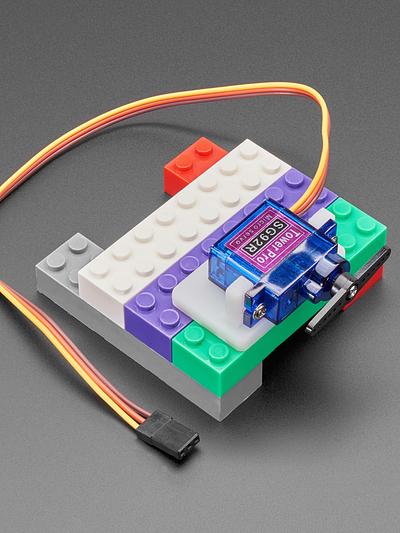 Horizontal Micro Servo Mount for LEGO-Compatible Bricks