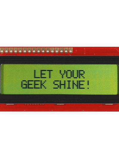 Basic 16x2 Character LCD - Black on Green 3.3V