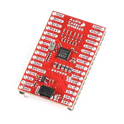 WM8960 Audio Codec Breakout with Headers (Qwiic)