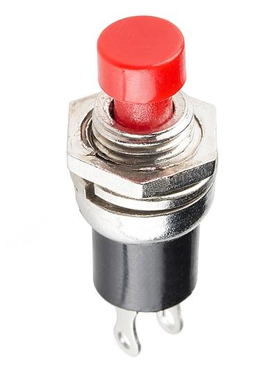 Momentary Button - Panel Mount (Red)