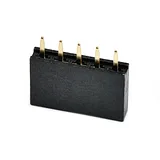 5-Pin Female Straight Header - PTH, 0.1in Pitch - Image 1