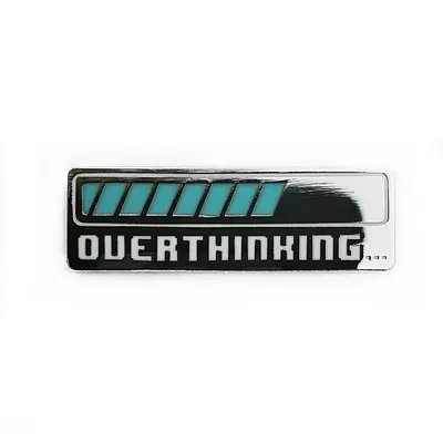 Overthinking Anxiety Enamel Pin