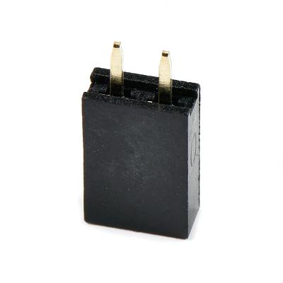 2-Pin Female Straight Header - PTH, 0.1in