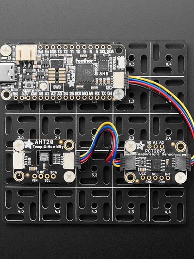 Adafruit Swirly Aluminium Mounting Grid for 0.1in PCBs