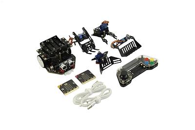 Maqueen Plus V2 AA micro:bit Robot Kit with Mechanic & Gamepad