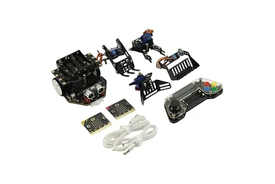 micro:Maqueen Plus V2 (Ni-MH) with Mechanic, micro:bit V2 and Gamepad