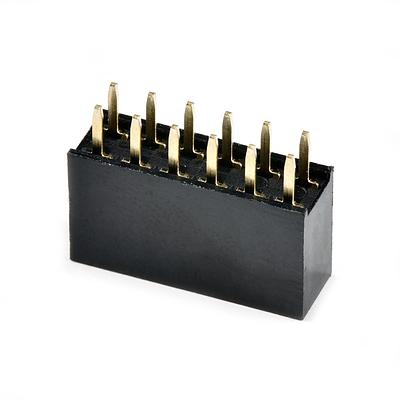 2x6-Pin Straight Female Header - PTH, 0.1in