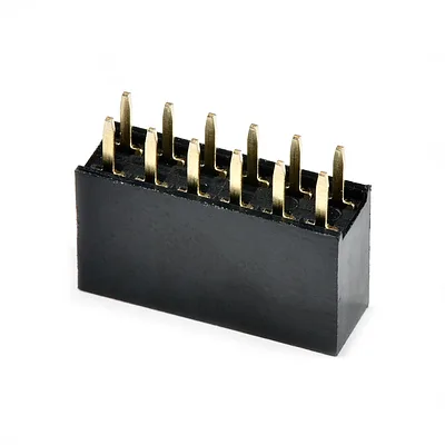 2x6-Pin Straight Female Header - PTH, 0.1in