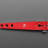Machined Red Aluminium Servo Arm - 1.75in Long - Image 3