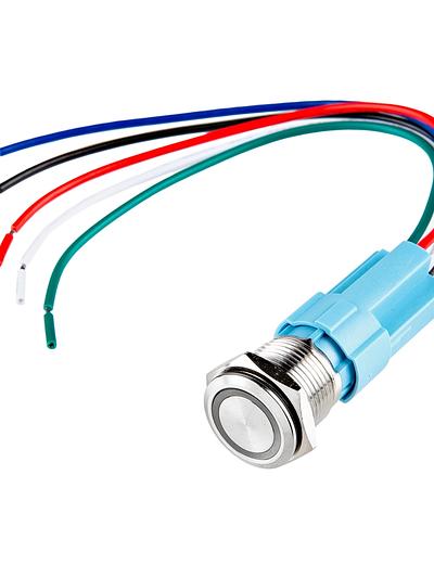 Metal Pushbutton - Momentary (16mm, Blue)