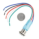 Metal Pushbutton - Momentary (16mm, Blue) - Image 3