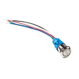 Metal Pushbutton - Momentary (16mm, White) - Image 1