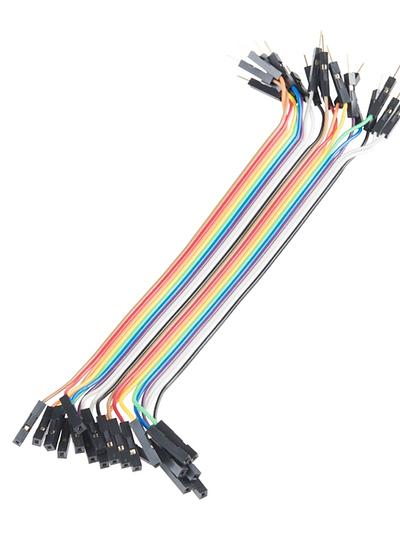 Jumper Wires - Connected 6 (M/F, 20 pack)