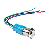 Metal Pushbutton - Latching (16mm, Red) - Image 1
