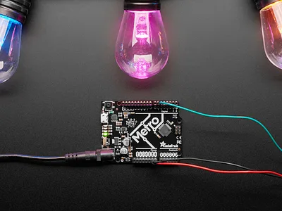 NeoPixel RGB Cafe/Patio Light Bulb Strand - 20 Bulbs