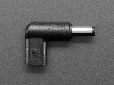 USB-C PD to 5.5/2.1mm Barrel Jack Adapter - 20V