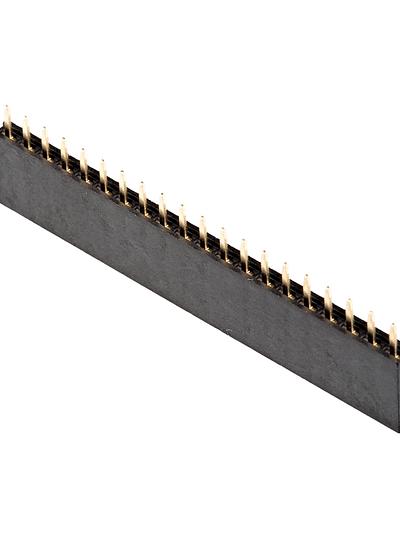 20-Pin Straight Female Header - PTH, 0.1in (2.54mm)