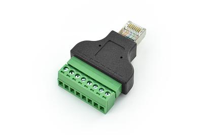 DFRobot RJ45 Male Plug to 8-Pin Terminal Block