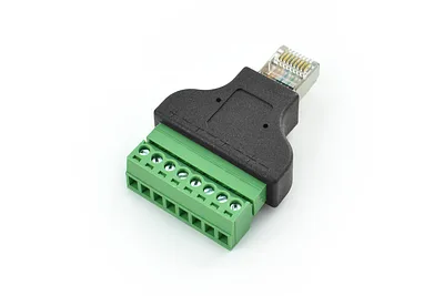 DFRobot RJ45 Male Plug to 8-Pin Terminal Block