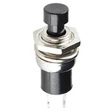 Momentary Button - Panel Mount (Black) - Image 1
