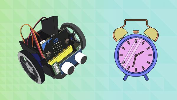 Robot Alarm Clock with Bird Bot
