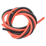 10AWG High-Temperature Silicone Wire Pair - 1m Red/Black - Image 1