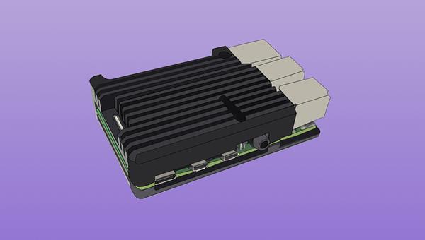 Aluminium Alloy Case With Cooling Heatsink for Raspberry Pi 4