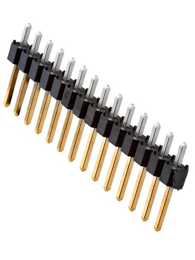 Straight Male Header - 14 Pin, Gold Plated, 2.54mm