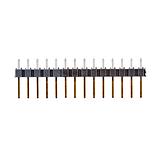 Straight Male Header - 14 Pin, Gold Plated, 2.54mm - Image 2