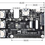 Raspberry Pi 5 PCIe HAT – USB 3.2 Gen1, M.2 NVMe SSD Support - Image 15