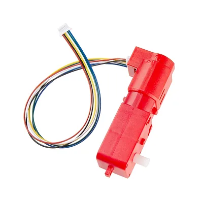 Hobby Motor with Encoder - Plastic Gear (Red)