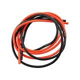 High-Temperature Silicone Wire Pair 12AWG 4mm² 1m Red/Black - Image 1