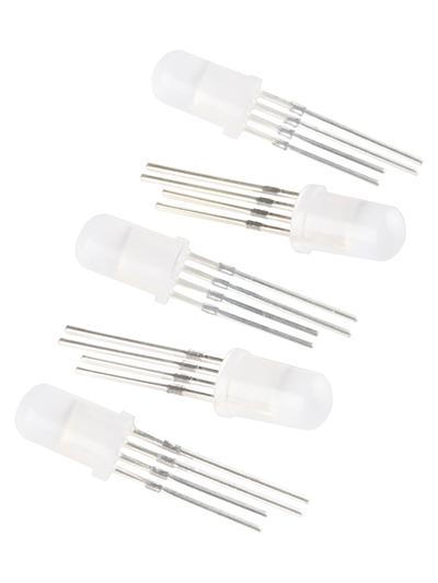 LED - RGB Addressable, PTH, 5mm Diffused (5 Pack)