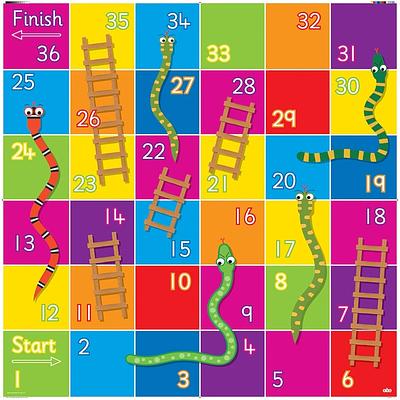 Snakes and Ladders Mat for Bee-Bot and Blue-Bot