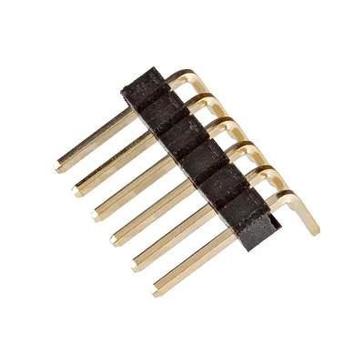 Right-Angle 6-Pin Male Header - PTH 0.1in