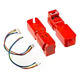 Hobby Motor with Encoder - Plastic Gear (Pair, Red) - Image 1
