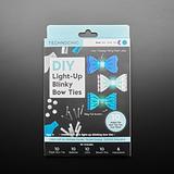 DIY Light-Up Blinky Bow Tie Kit - 10 Pack, Blue Shades - Image 1