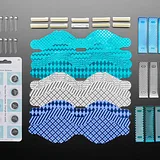 DIY Light-Up Blinky Bow Tie Kit - 10 Pack, Blue Shades - Image 2