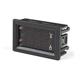Digital DC Voltmeter/Ammeter 30V 10A - Red/Blue - Image 1