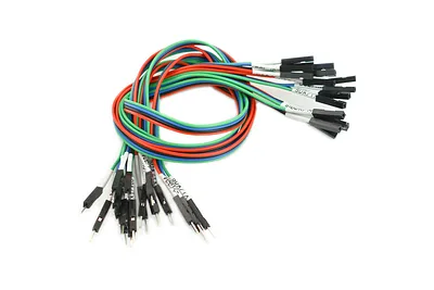 Gravity M/F DuPont Jumper Wires with Tags - 30cm (5 Pack)