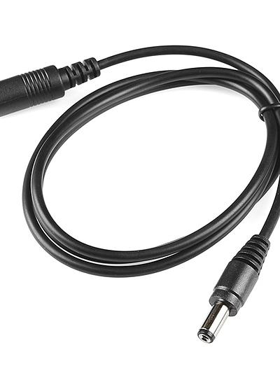 Barrel Jack Extension Cable - M-F (3 ft)
