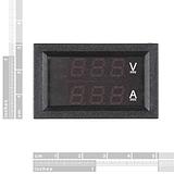 Digital DC Voltmeter/Ammeter 30V 10A - Red/Blue - Image 2