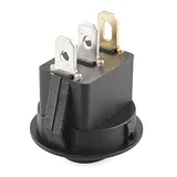 Rocker Switch - Round w/ Blue LED - Image 2