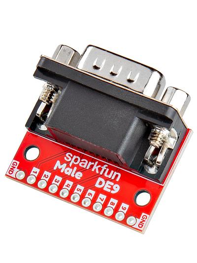 DE9 (DB9) Male Breakout Board - BOB-29195