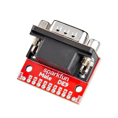 DE9 (DB9) Male Breakout Board - BOB-29195